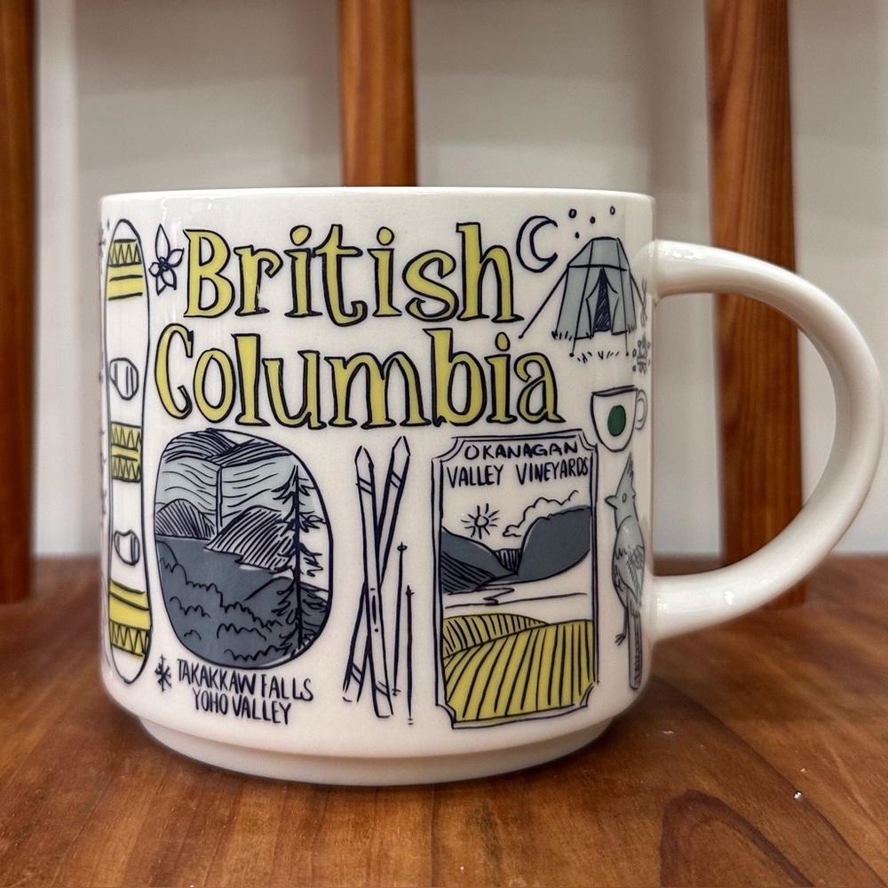 Starbucks Coffee Been There Series British Columbia Mug Cup Coffee Cup